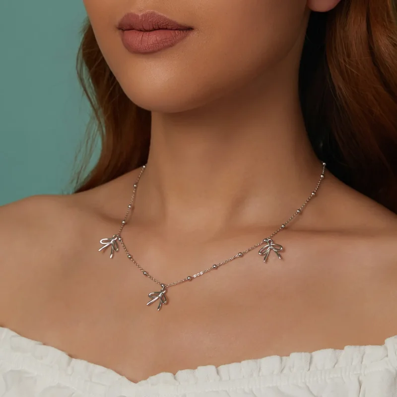 (imagine pentru) Colier cu arc stil PANDORA - SCN529 - Vizualizare 9
