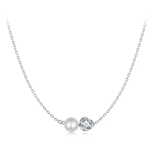 (imagine pentru) Colier cu trandafiri Moissanite Stil PANDORA (cu un certificat) - MSN040