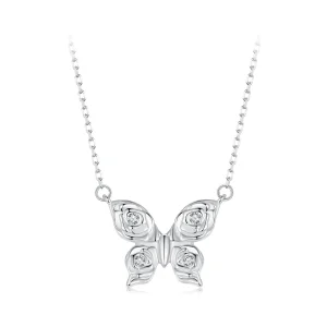(imagine pentru) Colier Fluture Trandafir Stil PANDORA - BSN396