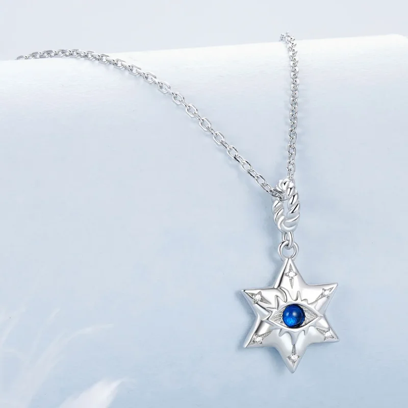 (imagine pentru) Colier tip PANDORA Starburst Demon Eye - BSN397 - Vizualizare 2