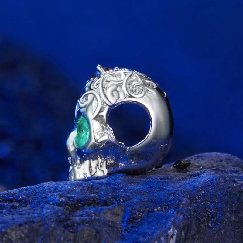 (imagine pentru) Craniu Stil PANDORA cu model floral - SCC2893 - Vizualizare 3
