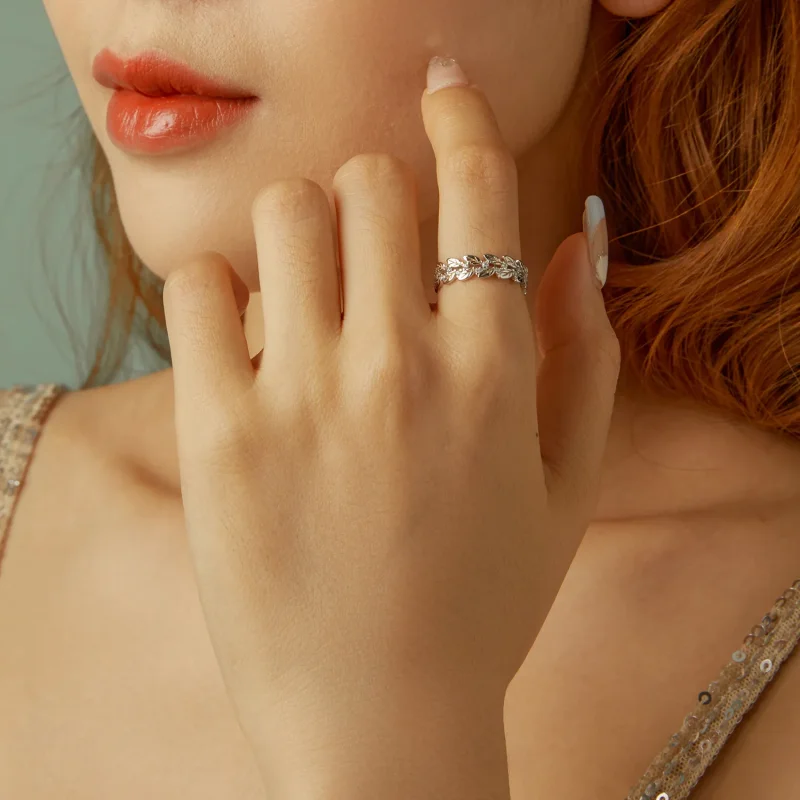 (imagine pentru) Inel de frunze stil PANDORA - BSR600 - Vizualizare 10