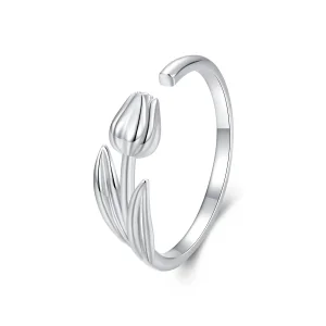 (imagine pentru) Inel deschis lalele stil PANDORA - BSR599-E
