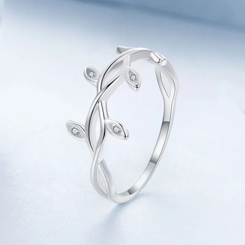 (imagine pentru) Inel Frunze Stil PANDORA - BSR581 - Vizualizare 2