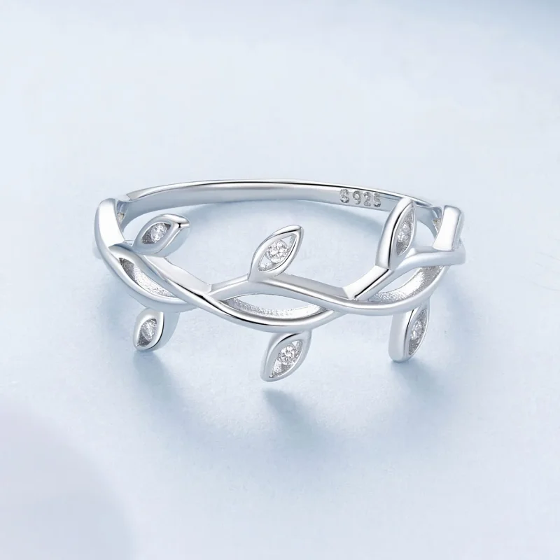 (imagine pentru) Inel Frunze Stil PANDORA - BSR581 - Vizualizare 4