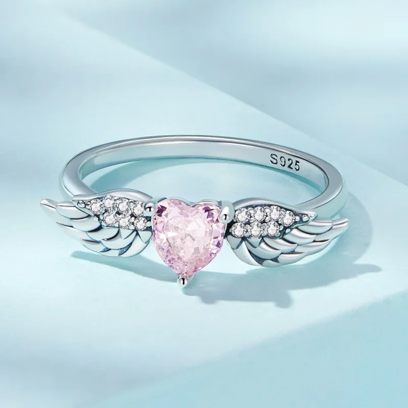 (imagine pentru) Inel Stil Inimă Wings PANDORA - SCR874 - Vizualizare 8