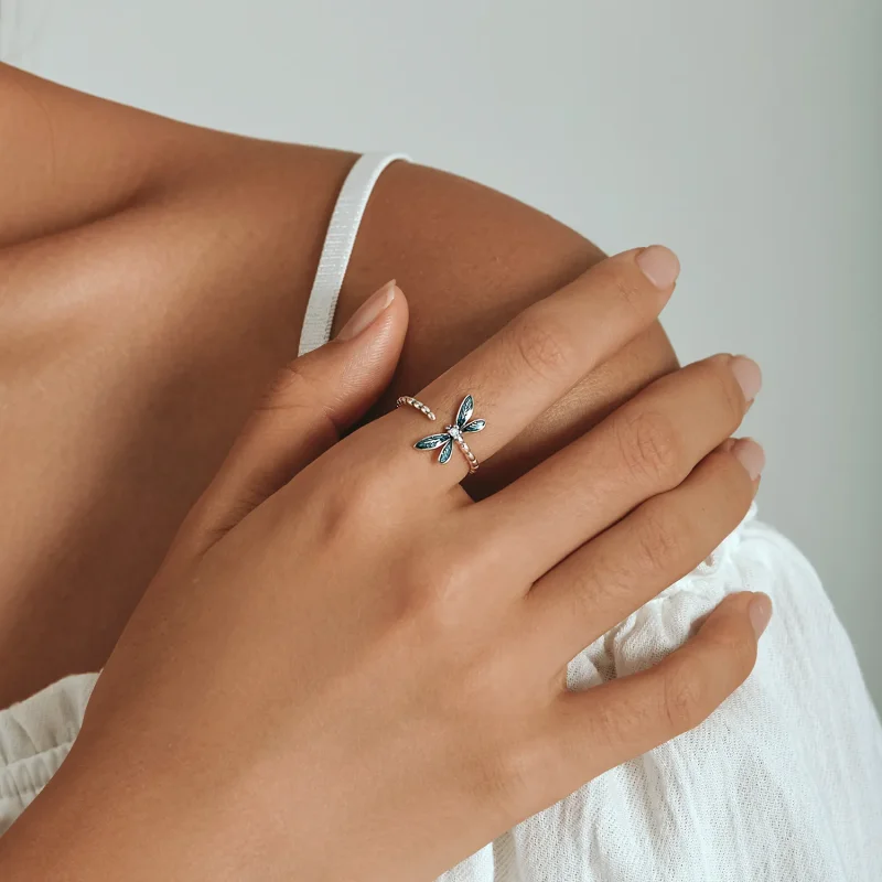(imagine pentru) Inel superb stil PANDORA - BSR216 - Vizualizare 8