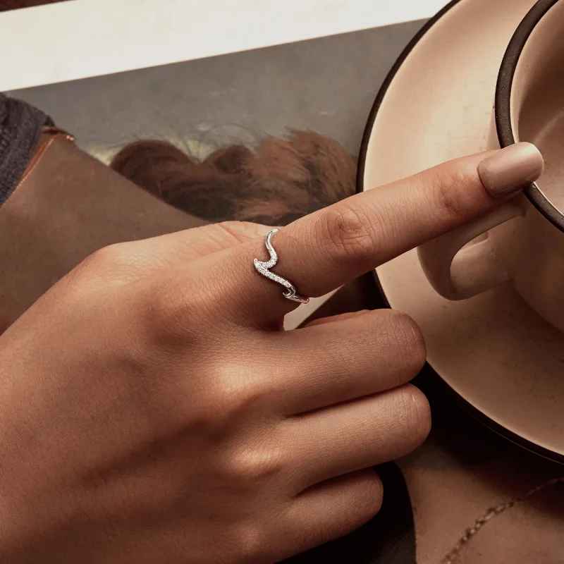 (imagine pentru) Inel Wave Style PANDORA - BSR587 - Vizualizare 6