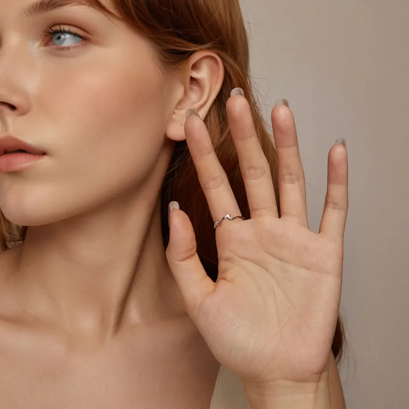 (imagine pentru) Inel Wave Style PANDORA - BSR587 - Vizualizare 10