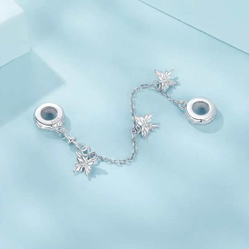(imagine pentru) Lanț de siguranță PANDORA Style Butterfly - SCC2829 - Vizualizare 2