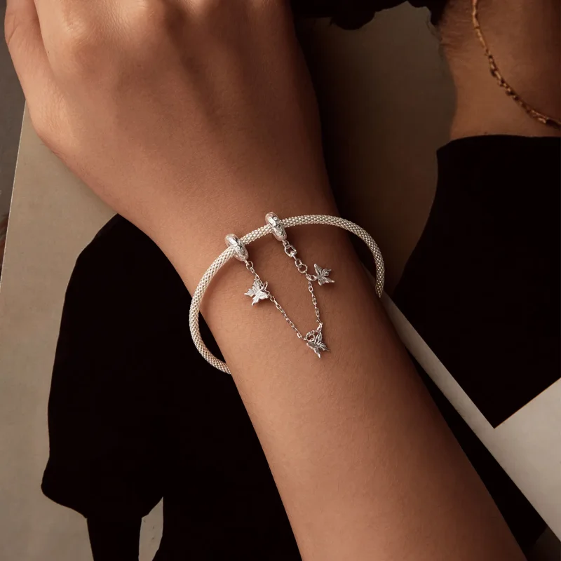 (imagine pentru) Lanț de siguranță PANDORA Style Butterfly - SCC2829 - Vizualizare 5