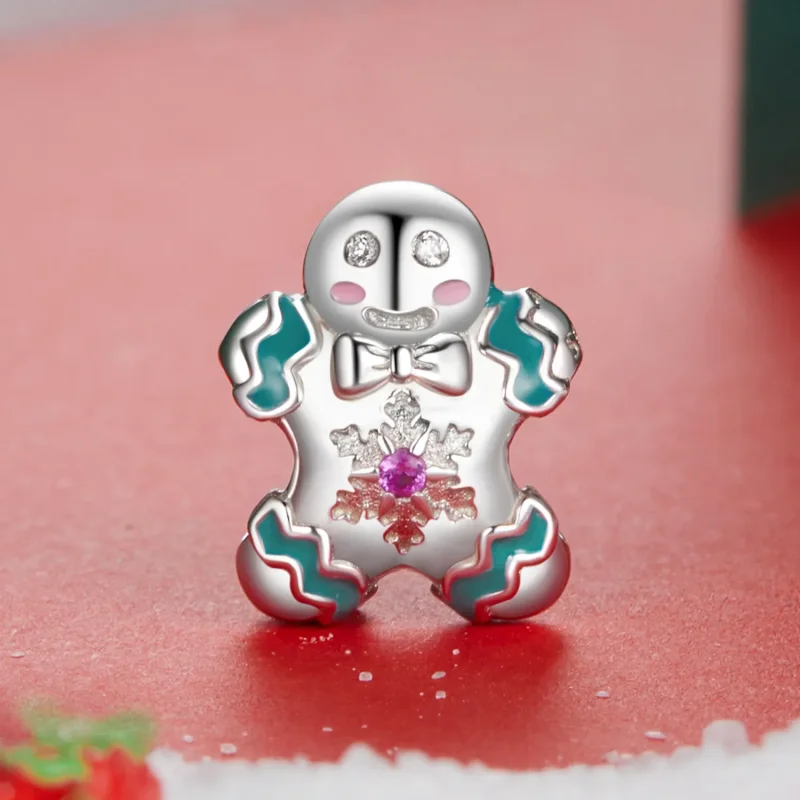 (imagine pentru) Margele Gingerbread Man stil PANDORA - BSC1068 - Vizualizare 2