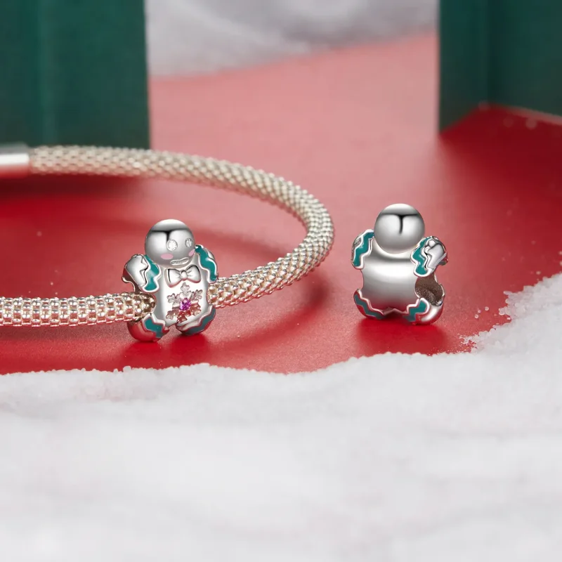 (imagine pentru) Margele Gingerbread Man stil PANDORA - BSC1068 - Vizualizare 4