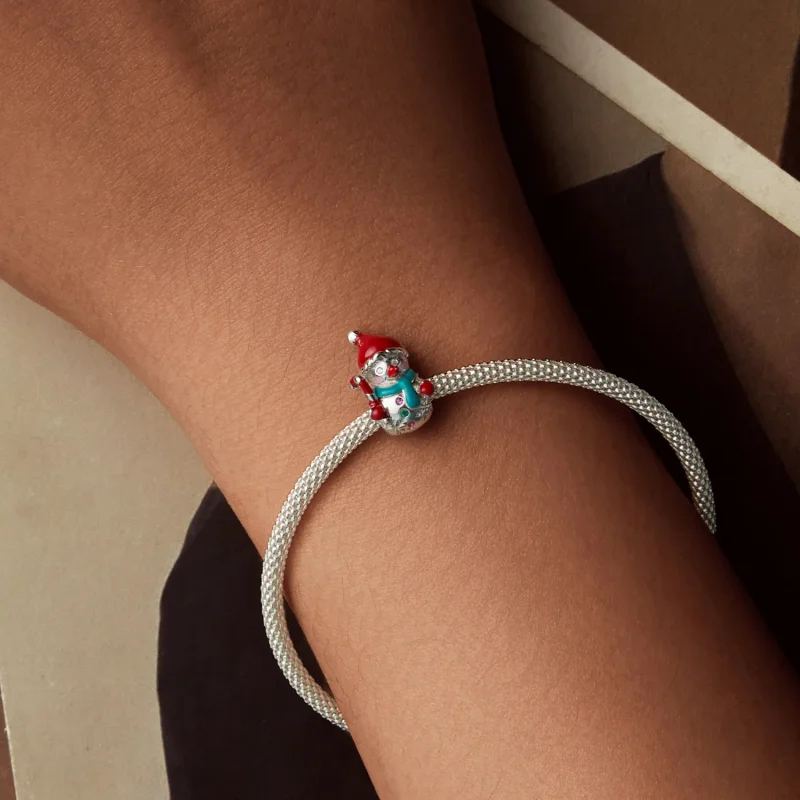 (imagine pentru) Margele Om de zapada in stil PANDORA - BSC1070 - Vizualizare 6