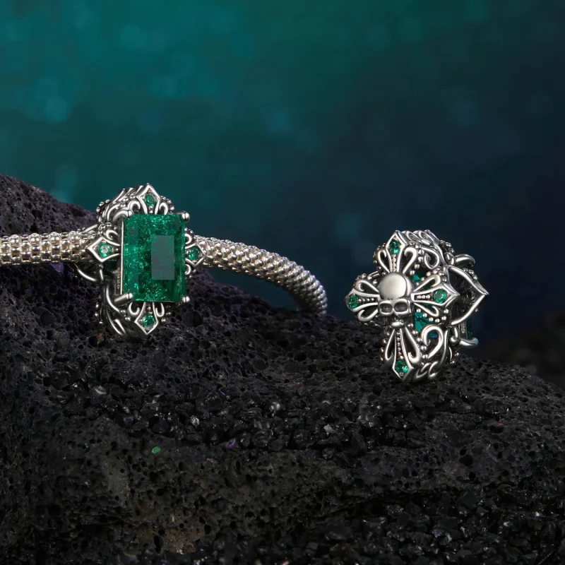 (imagine pentru) Mărgele Cruce Skull Stil PANDORA - BSC1063 - Vizualizare 4
