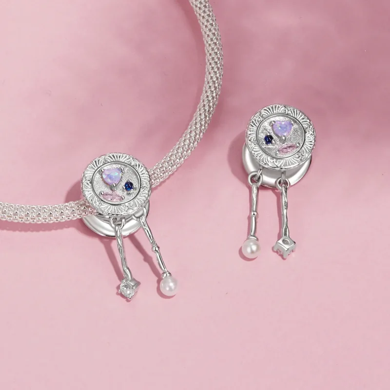 (imagine pentru) Mărgele veselă stil PANDORA Romantic - SCC2891 - Vizualizare 5