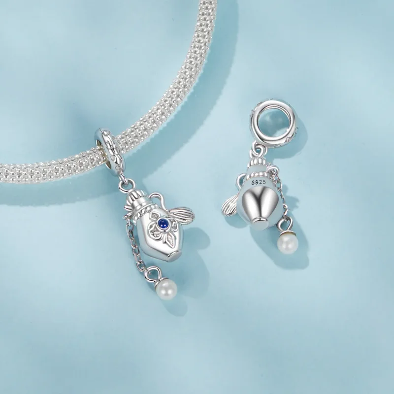 (imagine pentru) Pandantiv Sticla de Parfum Vintage Stil PANDORA - SCC2912 - Vizualizare 4