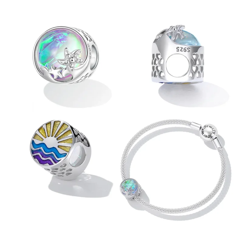 (imagine pentru) PANDORA Style Beach Wave Beads - BSC605 - Vizualizare 2