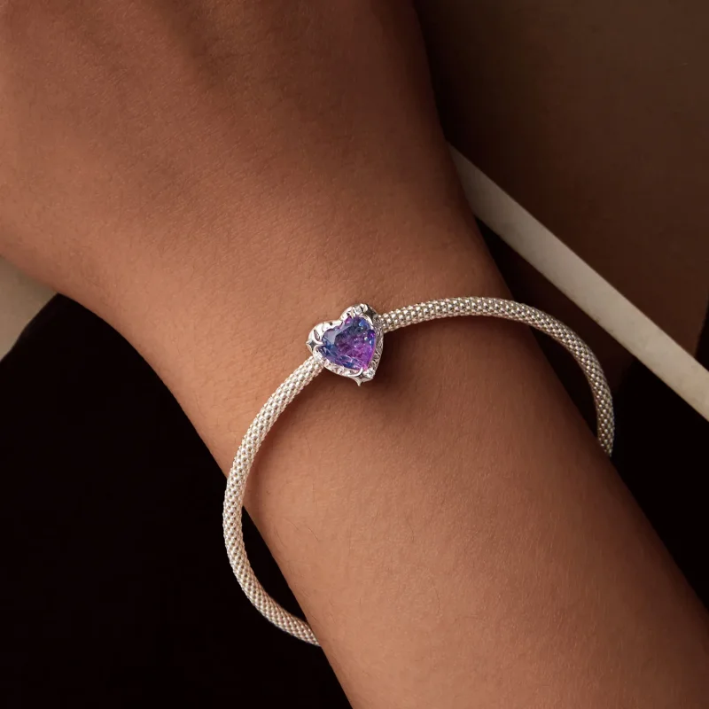 (imagine pentru) PANDORA Style Inimă degradată violet roz - SCC2824 - Vizualizare 7