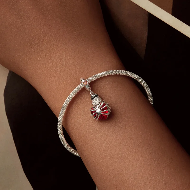 (imagine pentru) PANDORA Style Memorial Rose Heart Red - BSC1058-RD - Vizualizare 5