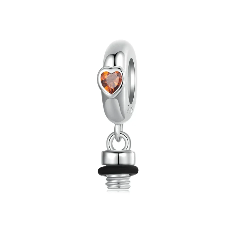 (imagine pentru) PANDORA Style Memorial Rose Heart Red - BSC1058-RD - Vizualizare 6