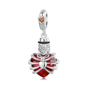 (imagine pentru) PANDORA Style Memorial Rose Heart Red - BSC1058-RD