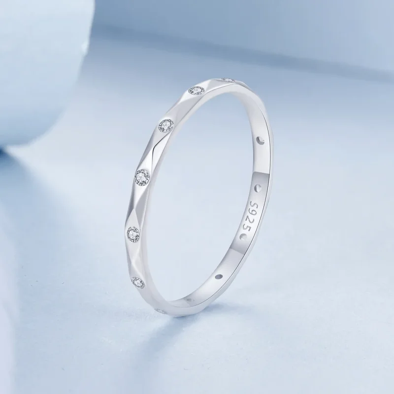 (imagine pentru) PANDORA Style Shining inel mic cu diamant - BSR578 - Vizualizare 2
