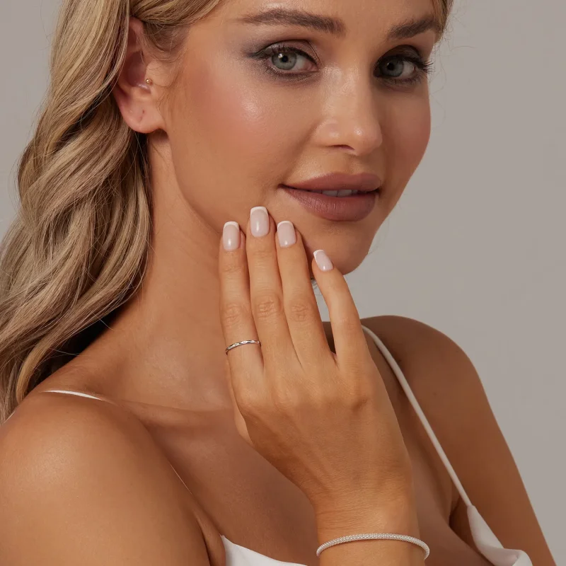 (imagine pentru) PANDORA Style Shining inel mic cu diamant - BSR578 - Vizualizare 7