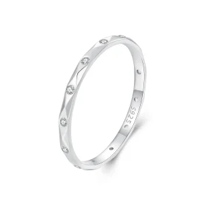 (imagine pentru) PANDORA Style Shining inel mic cu diamant - BSR578