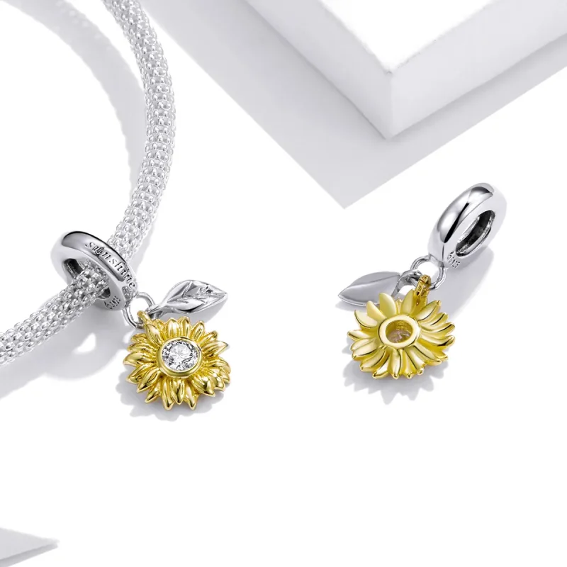 (imagine pentru) Stil PANDORA Floare-soarelui strălucitor - BSC462 - Vizualizare 4