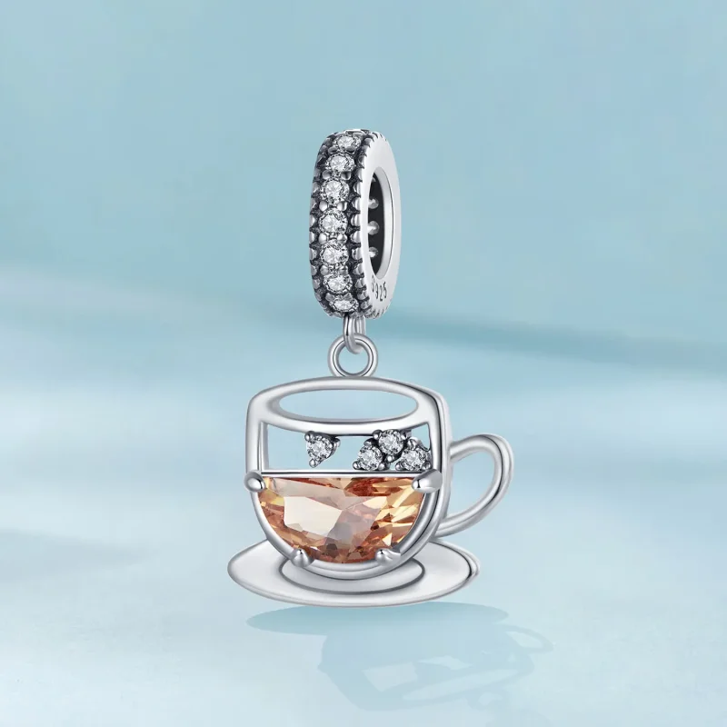(imagine pentru) Stil PANDORA Interesant pandantiv cafea - SCC2842 - Vizualizare 2