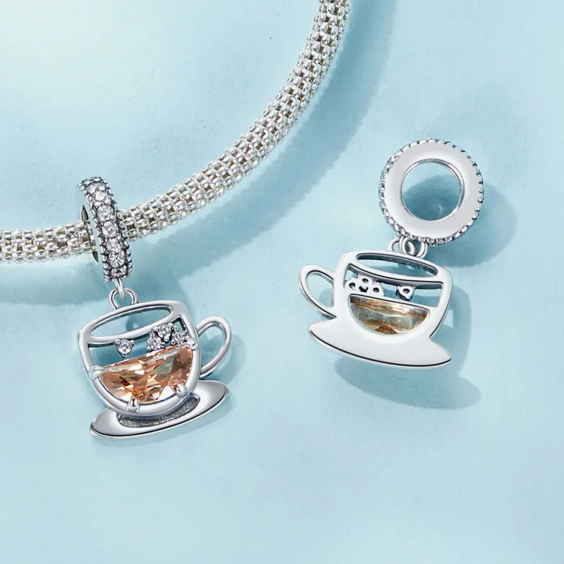 (imagine pentru) Stil PANDORA Interesant pandantiv cafea - SCC2842 - Vizualizare 5