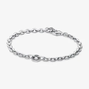 (imagine pentru) Brățară cu lanț voluminos pavé Pandora Signature - 592777C01