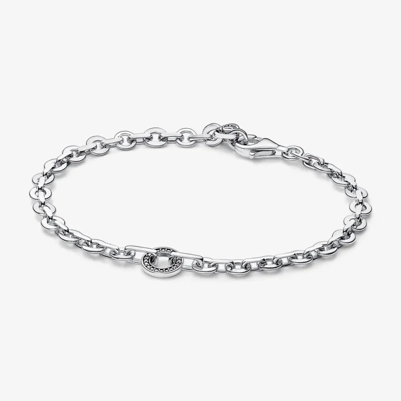 (imagine pentru) Brățară cu lanț voluminos pavé Pandora Signature - 592777C01