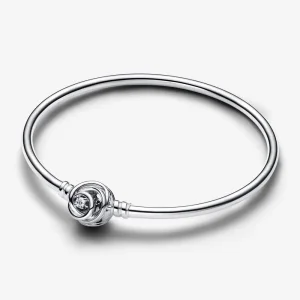 (imagine pentru) Brățară fixă cu închizătoare circulară Pandora Moments - 593229C01