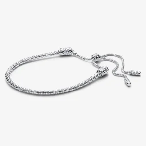 (imagine pentru) Brățară glisantă Pandora Moments cu lanț cu elemente în relief - 593090C00