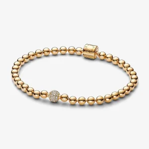 (imagine pentru) Brățară Pandora cu mărgele în stil pavé - 568342C01