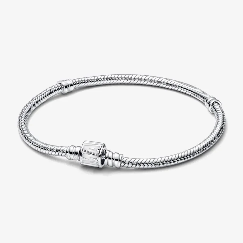 (imagine pentru) Brățară tip lanț clasic cu închizătoare cu logo Pandora Moments de la Marvel - 592561C01