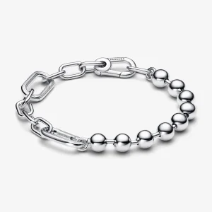 (imagine pentru) Brățară tip lanț cu verigi și mărgele metalice Pandora ME - 592793C00