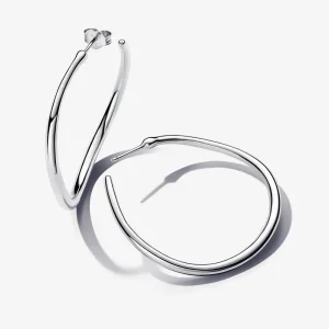 (imagine pentru) Cercei Pandora rotunzi deschiși cu formă organică de 42 mm - 293299C00