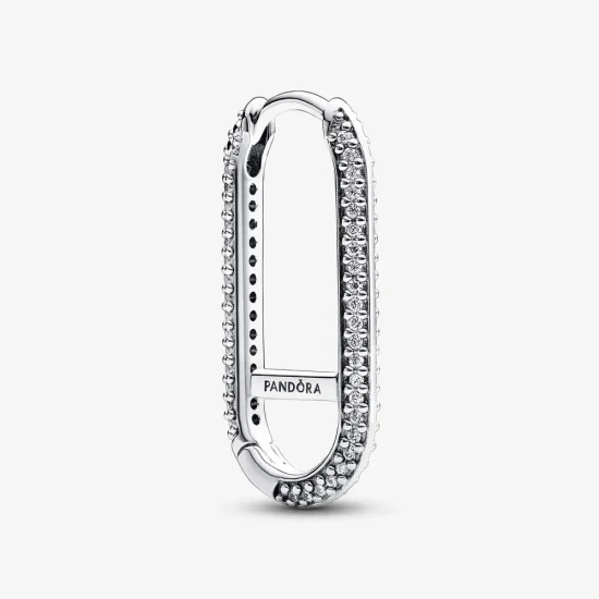 (imagine pentru) Cercel individual cu verigă pavé alungită Pandora ME - 292796C01