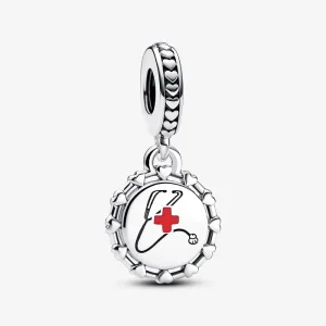 (imagine pentru) Charm cu stetoscop gravat Pandora - 792275C00_E013