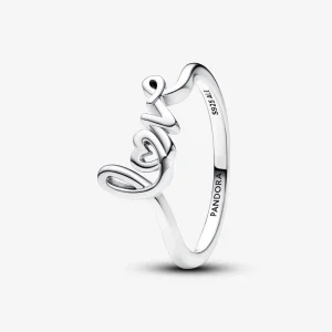 (imagine pentru) Inel Pandora Love scris de mână - 193058C00