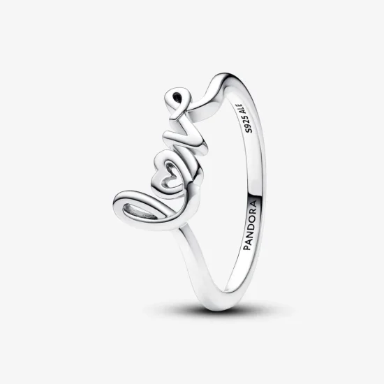 (imagine pentru) Inel Pandora Love scris de mână - 193058C00