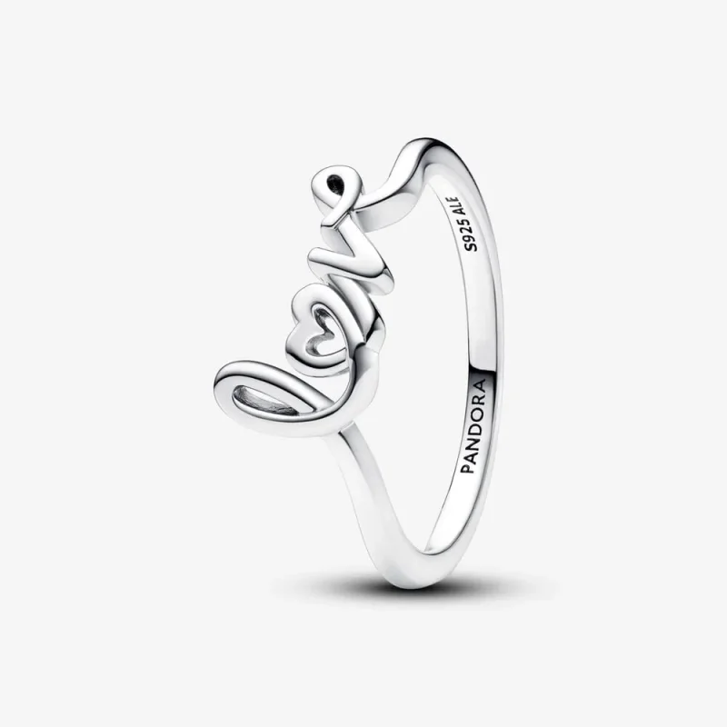 (imagine pentru) Inel Pandora Love scris de mână - 193058C00