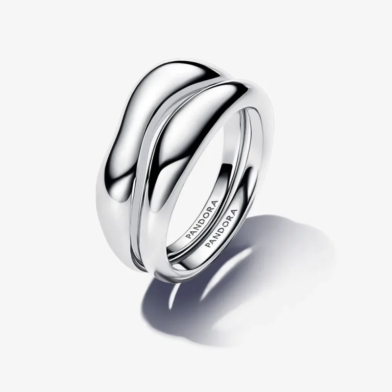 (imagine pentru) Inel Pandora suprapuse cu aspect organic - 193264C00