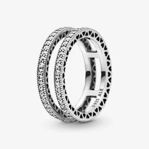 (imagine pentru) Inimi duble ale PANDORA - 196236CZ