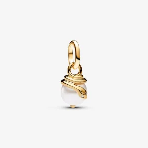 (imagine pentru) Mini talisman de tip pandantiv cu șarpe perlat Pandora ME - 763375C01