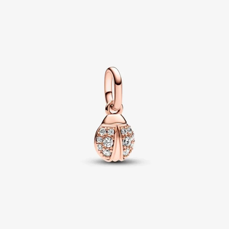 (imagine pentru) Mini talisman de tip pandantiv cu buburuză norocoasă Pandora ME - 783043C01
