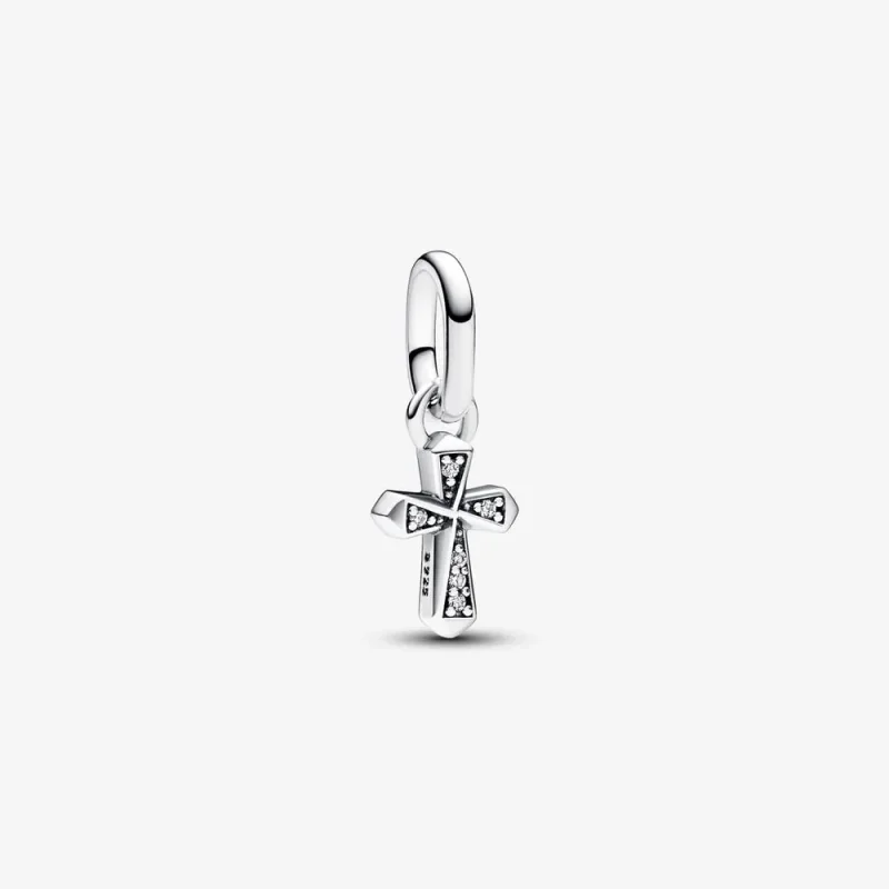 (imagine pentru) Mini talisman de tip pandantiv cu cruce strălucitoare Pandora ME - 793044C01